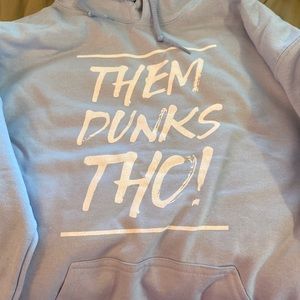 them dunks tho hoodie aluminum